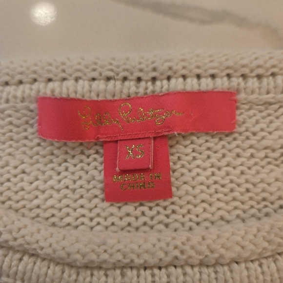 Lilly Pulitzer Danette Weekend Sweater Womens Size XS White - Picture 11 of 13